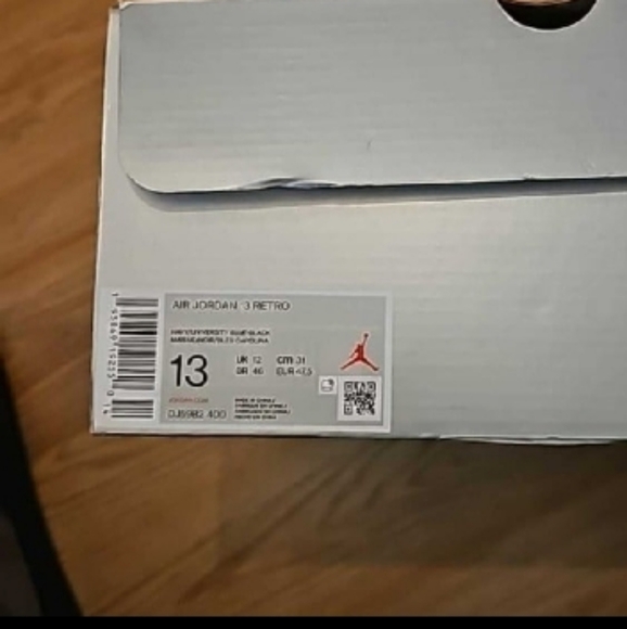 Navy Blue and Black Jordan Sneakers - Picture 8 of 8